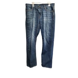 Axel Brand Men Jeans Relaxed Fit W36 L34 Blue Denim Treadwell